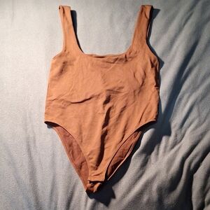 Brown Sleeveless Bodysuit